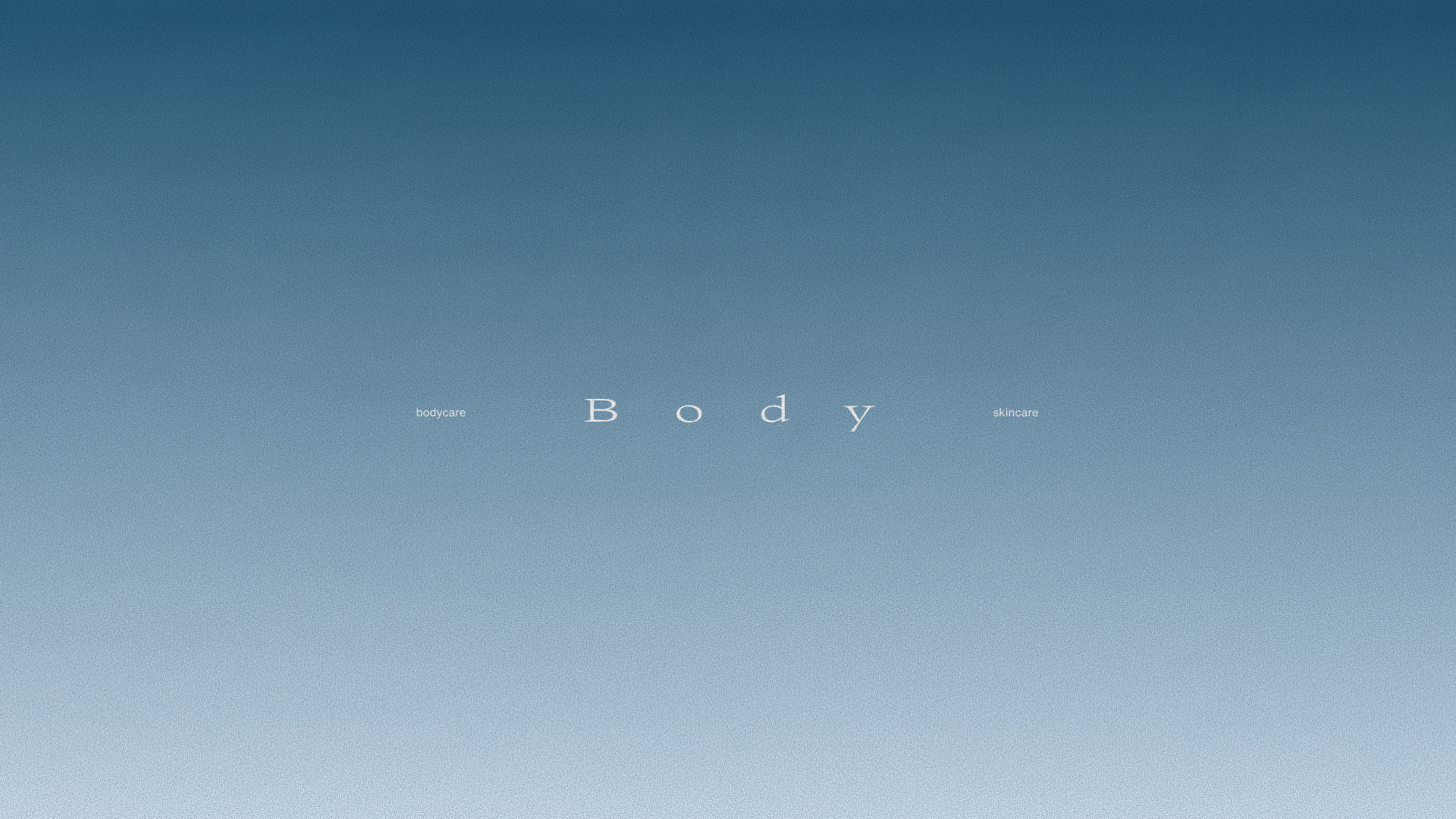 Body skincare blue brand cover and wordmark by Kalypt Studio