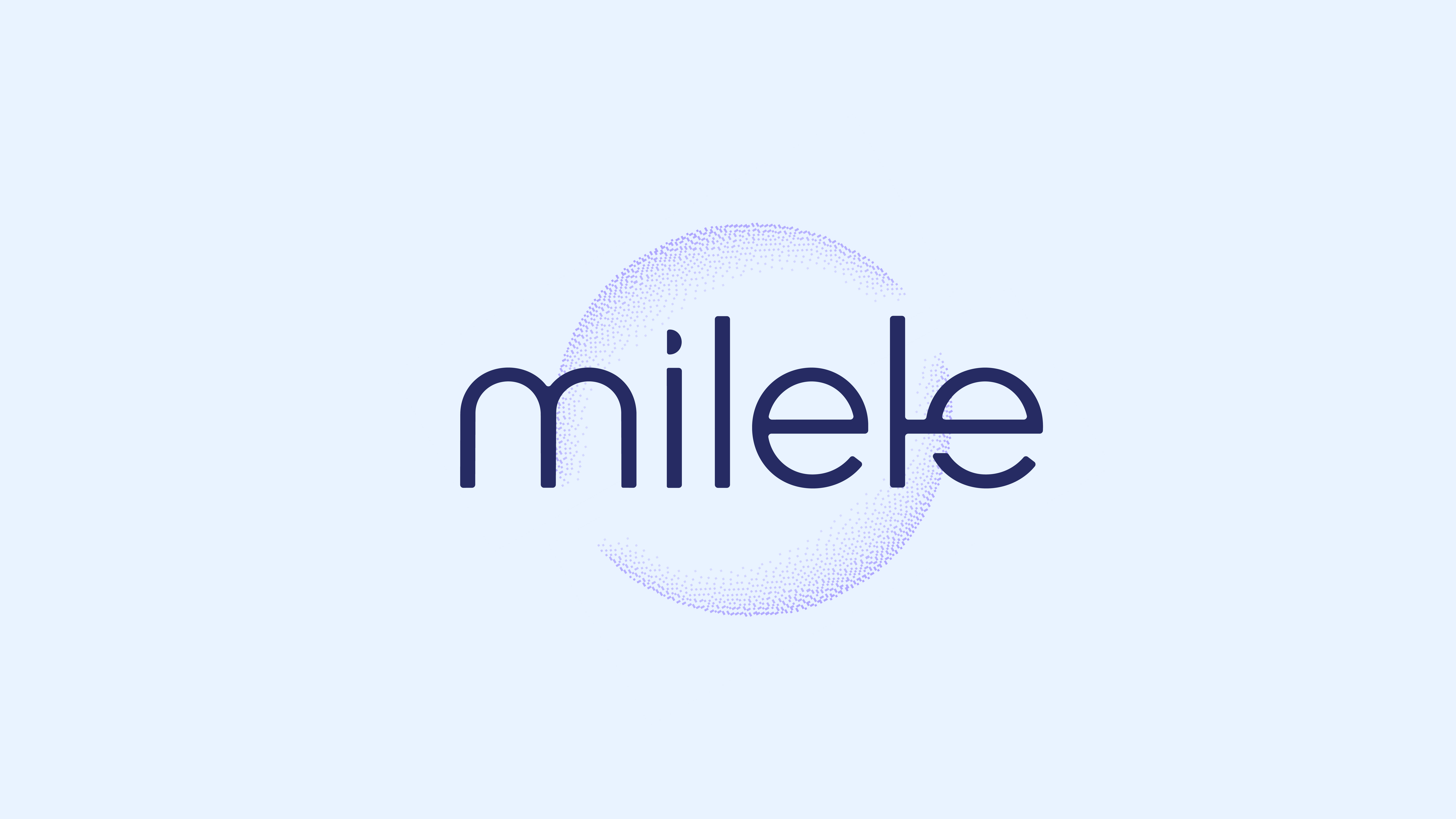 Milele premium coloured contact lens logo and identity system