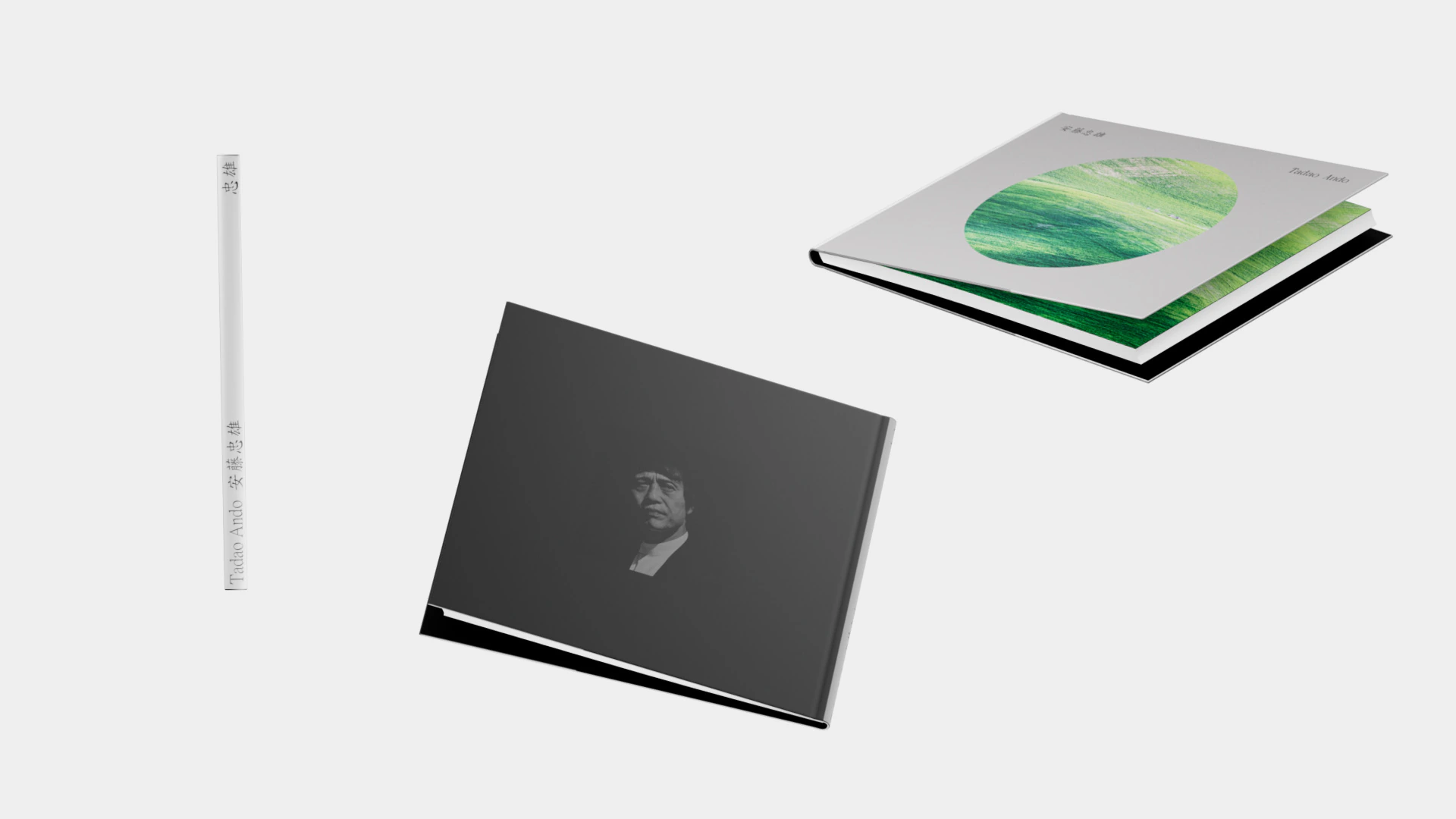 Tadao Ando editorial booklet spreads on architectural minimalism by Kalypt Studio